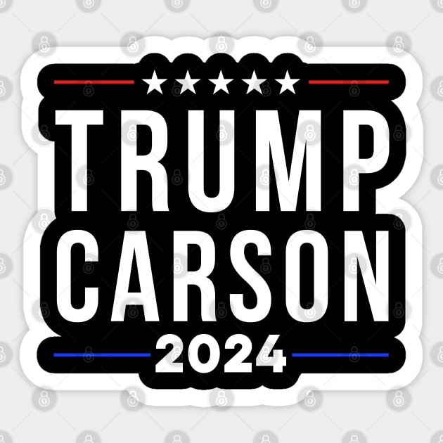 trump carson 2024 Sticker by Pharmacy Tech Gifts